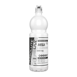 Absolute Live Mega L-Glutamin - Málna-menta-bazsalikom 1 L