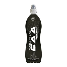 Fehér háttérrel egy Absolute Live EAA ital Mangó-ananász ízesítésű sportital 