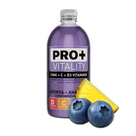 PRO+ Vitality - Áfonya - ananász 750 ml