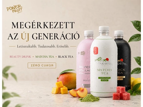 Tudatos frissítés Zéró cukorral: Új Power Fruit italok