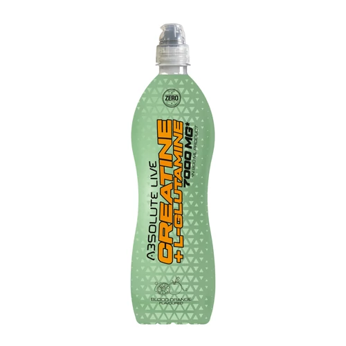 Fehér háttérrel egy Absolute Live Kreatin + L-glutamin sportital termékképe