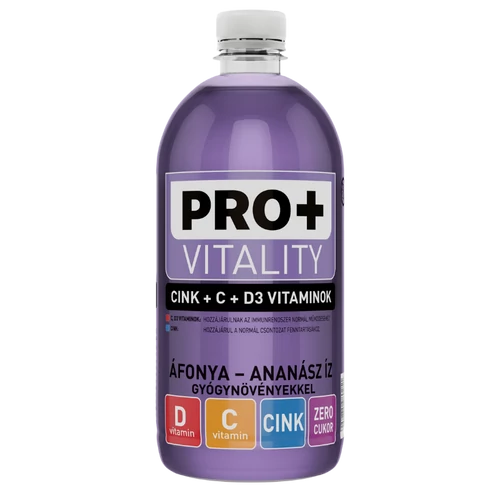 PRO+ Vitality - Áfonya - ananász 750 ml